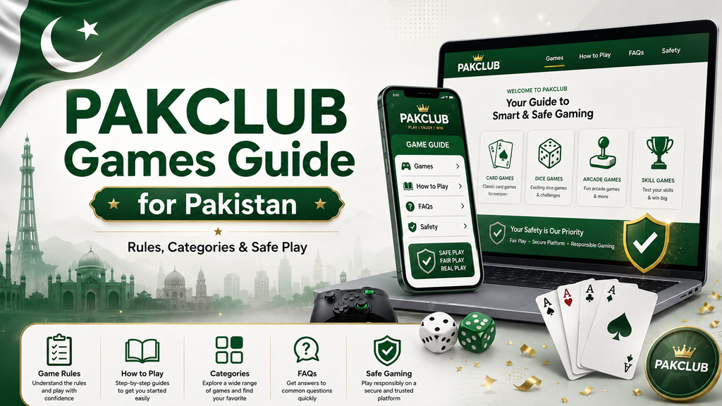 PAKCLUB Games guide for Pakistan