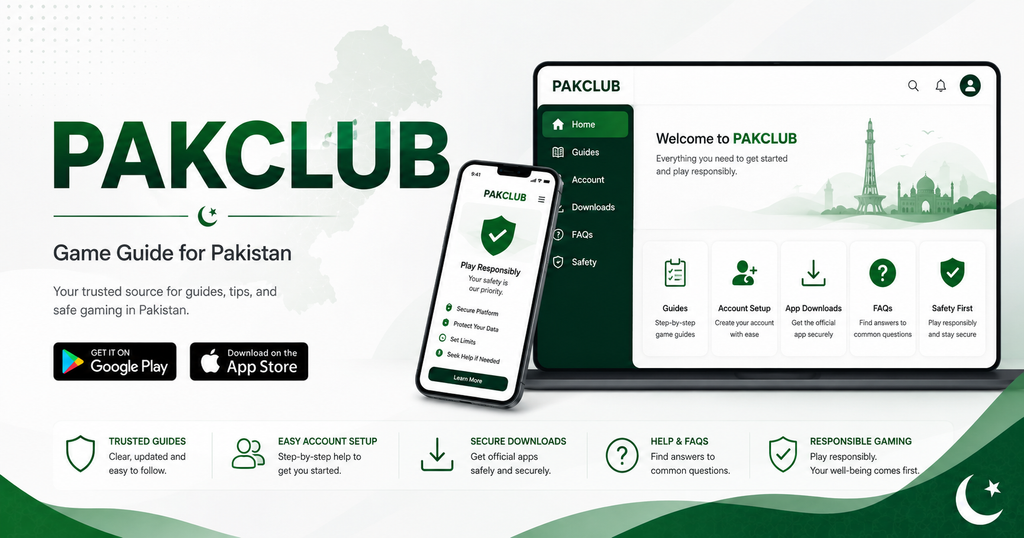 PAKCLUB game guide for Pakistan