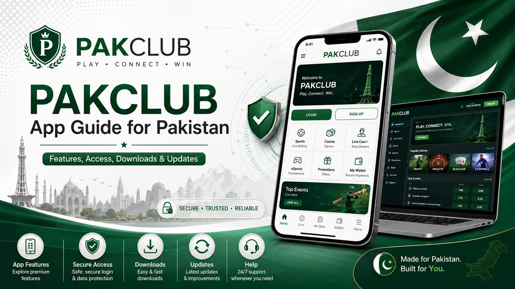 PAKCLUB App guide for Pakistan