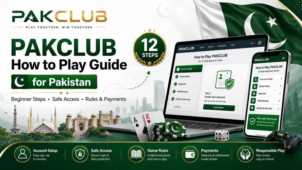 How to Play PAKCLUB beginner guide for Pakistan