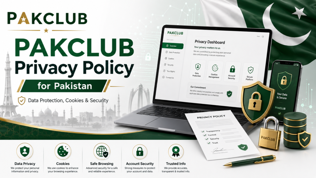 Privacy Policy guide for PAKCLUB Pakistan